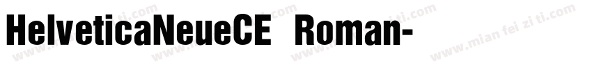 HelveticaNeueCE Roman字体转换
